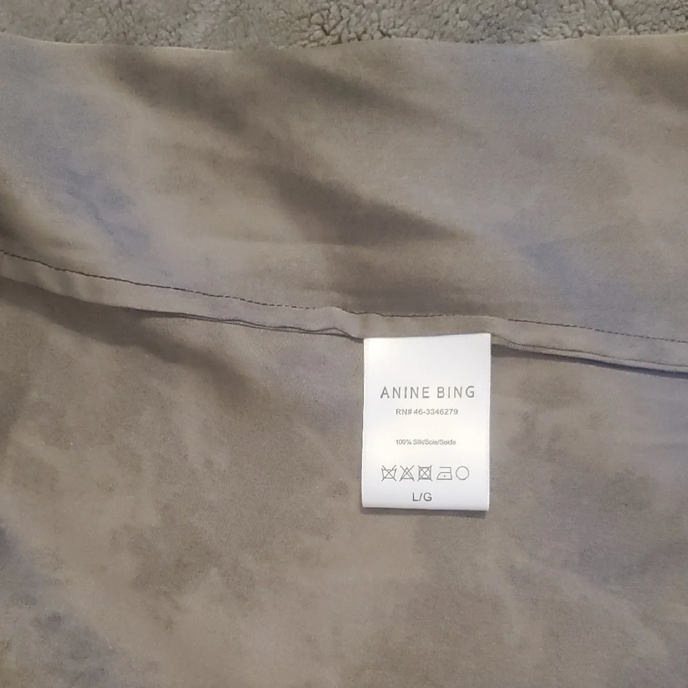 NWOT ANINE BING BELLE SILK LACE TRIM CAMISOLE ,SZ; LARGE - Picture 9 of 13